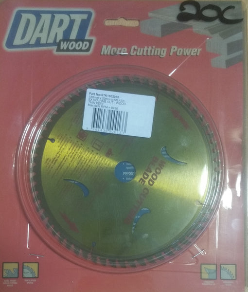 3 x Saw Blades Tungsten Carbide Tipped 180mm x 20mm 40 and 60 tooth