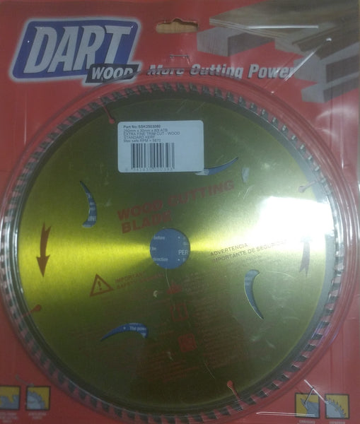 2 X Saw Blades Tungsten Carbide Tipped 250mm x 30mm 80 tooth