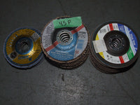 INOX FLAP DISCS ASSORTED GRITS 10 PIECES 115MM X 22.23MM