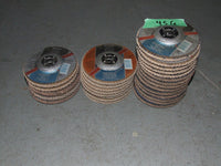 INOX FLAP DISCS ASSORTED GRITS 14 PIECES 100MM X 16MM