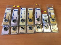 SET OF CHROME ALLOY BUTTON DIES BORDO LOT OF 14