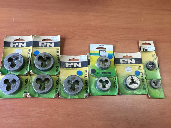 P+N BUTTON DIES CARBON STEEL 10PC