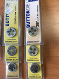 SET OF BORDO CHROME ALLOY BUTTON DIE (14 PC)