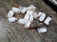 Qty assorted fluid bottles