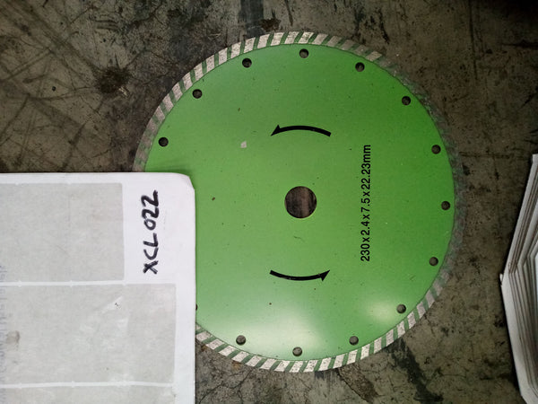 Diamond cutting wheels 230mm x 22.23mm bore (7/8") suit standard grinders Qty of 10