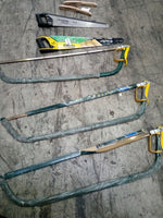 Hand saws assorted qty and wire brushes