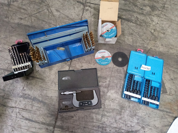 Assorted Tools and accessories and Drill bits