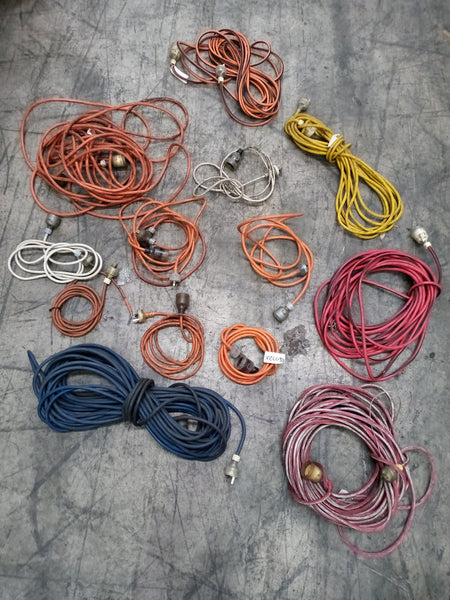 Assorted leads and extension cords