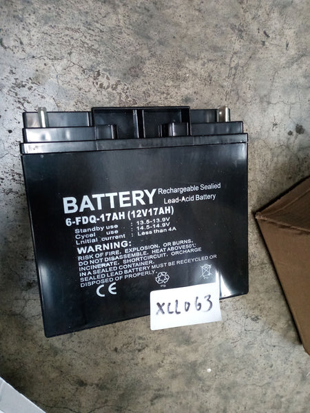 Battery 12 volt 17ah suit Generators, Pumps etc, Qty of 10