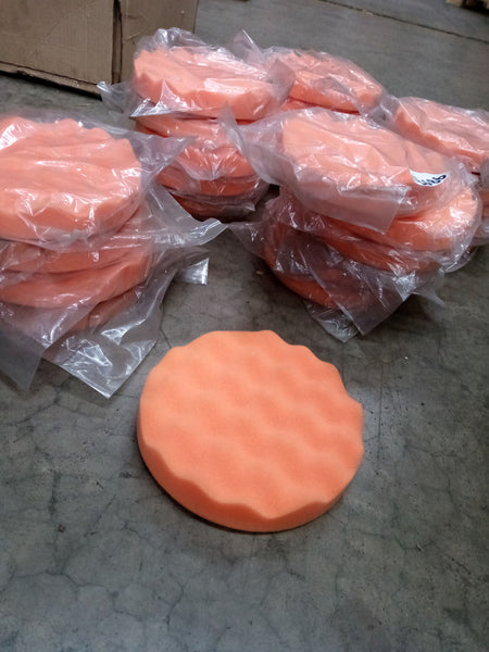 Polishing sponges Orange stick on qty of approx 93 pieces