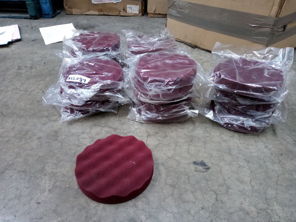 Polishing sponges Maroon stick on qty of approx 90 pieces
