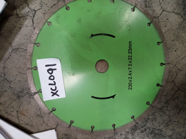 Diamond cutting wheels 230mm x 22.23mm bore (7/8") suit standard grinders Qty of 10