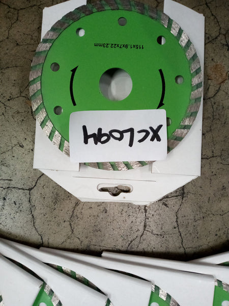 Diamond cutting wheels 115mm x 22.23mm bore (7/8") suit standard grinders Qty of 20