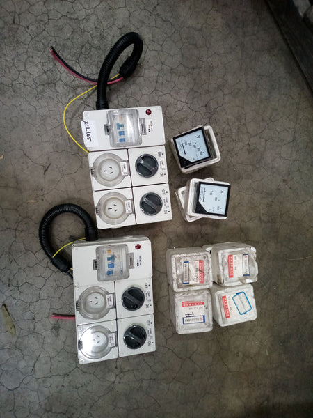 Electrical sockets RCD and meters