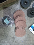 Sanding discs and backing pads quantity