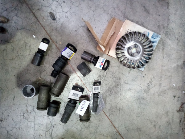 Qunatity impact socket and a wire brush