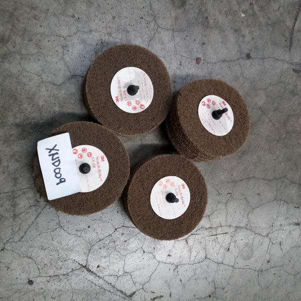 3M Scotch Brite C5-ZR 100mm x 30mm Medium Cut & Polish Mop Lot of 4