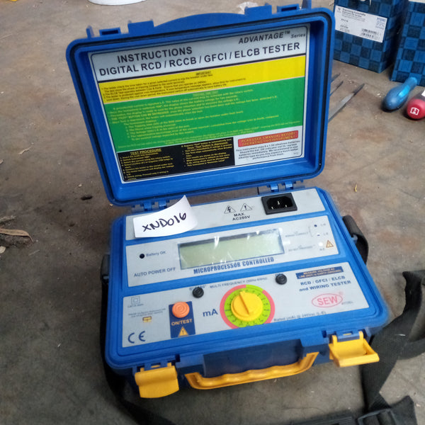 Digital RCD Tester 3-500mA | Compact & Lightweight | Safety Compliance Each by Repelec