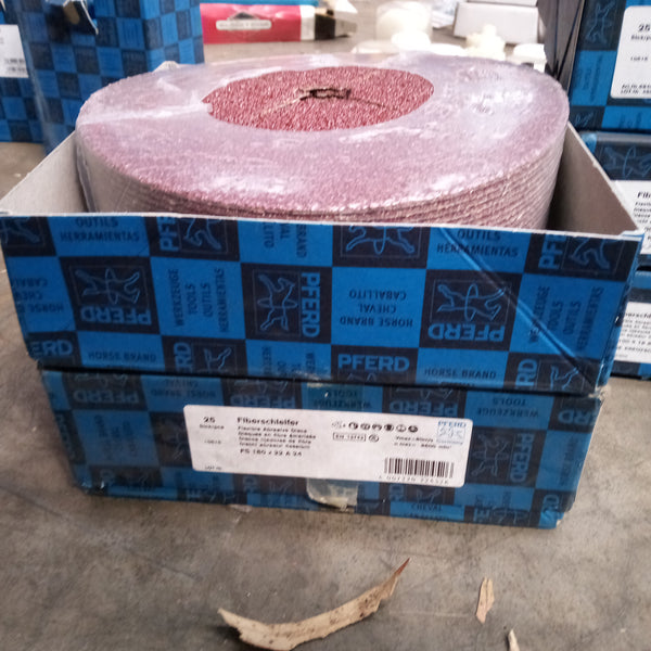 Lot of approx 325 Assorted Pferd Abrasive Discs 125x22 A24 & 100x16 A36 & 100x16 A24 & 125x22A80 & 125x22A36