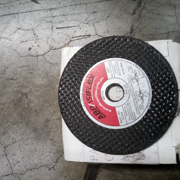 Abrasiflex 75 x 1.6 x 9.53 A36T cuttoff discs approx 103