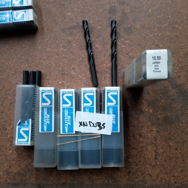 Sutton 10.5mm Jobber Drill Bits Lot of 30