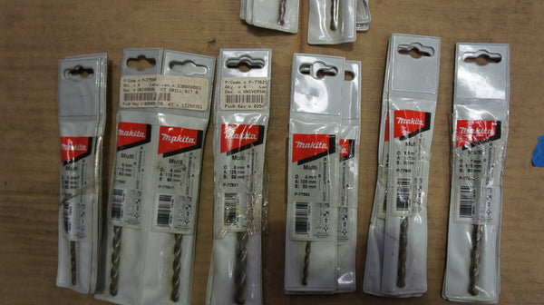 Lot of 30 Makita Universal TCT Drill Bits