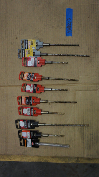 Lot of 10 Multi-Fit Masonry Drill Bits 5,5/6/6,5/7mm
