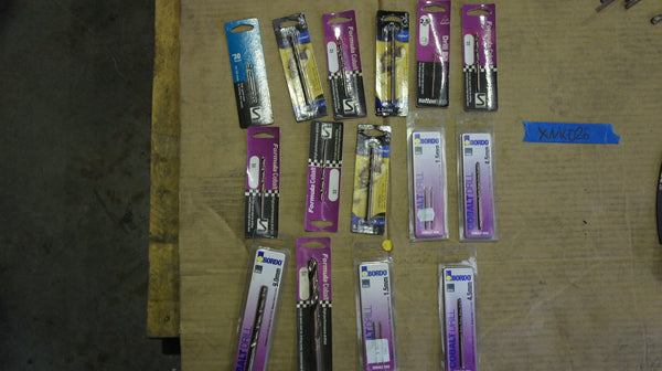 Lot of 15 Cobalt Drill Bits 1.5mm-12.5mm