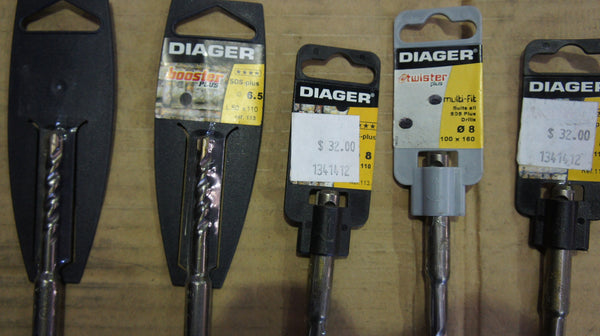 Lot of 7 Masonry Drill Bits DIAGER