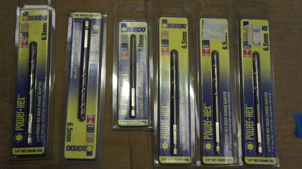 Lot of 15 Bordo Power Hex quick change adaptors
