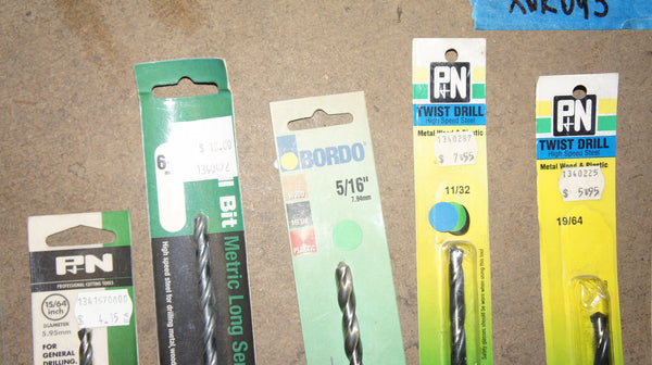Lot of 13 Twist Drill Bits 1mm-13mm