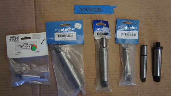 Lot of Drill Chuck Arbours and Drill Sleeves