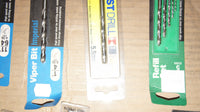 Lot of 21 Drill Bits For Wood,Metal,Plastic