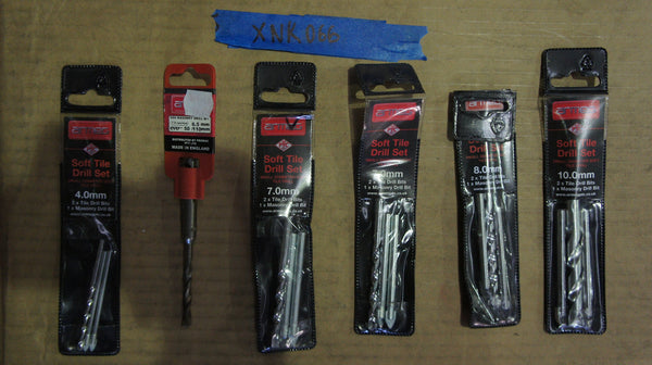 Lot of 6 Armeg Masonry & Tile Drill Sets 4-10mm