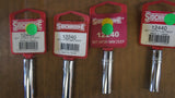 Lot of 22 Sidchrome Sockets 1/4"