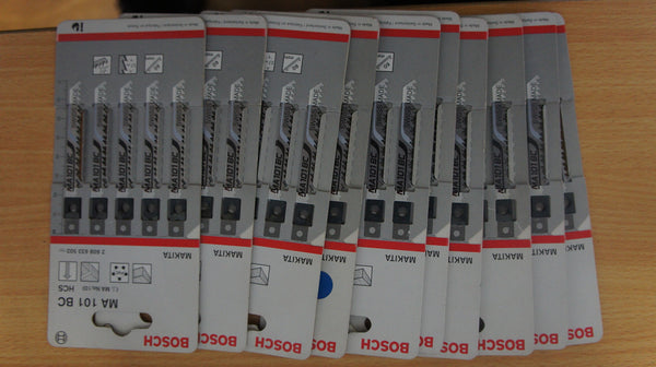 Lot of 10 Bosch Jigsaw blades MA 101 BC 5pk