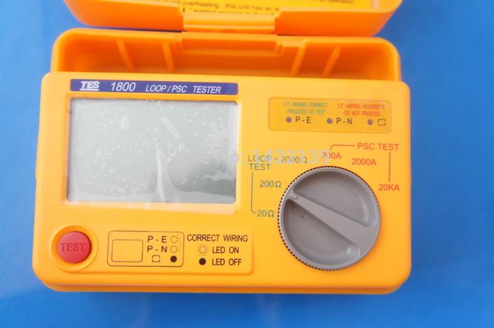 NEW TES-1800(230V) Digital LOOP/PSC Tester Meter Loop Impedance 20/200 ...