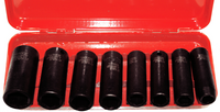 Impact Socket Set 8 Piece Deep Metric Sockets 3/8 Inch Drive - T&E