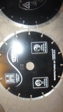 Lot of 3 Diamond blades 230 mm and 2 Circular Saw Blades 180mm/160mm