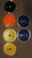 Lot of 6 Diamond Blades 125mm