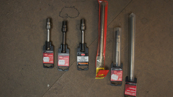 LOT OF 2 ARMEG TOMMY BAR AND 4 HOLLOW CORE BIT ADAPTOR