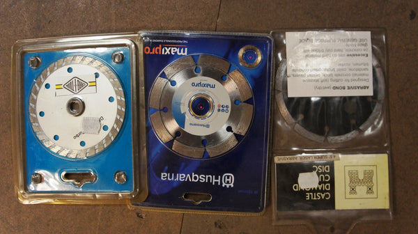 Lot of 3 Diamond Blades 105mm Husqvarna,Carb I Tool