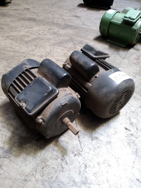 ELECTRIC MOTOR 240 VOLT 14MM SHAFT Qty of 2