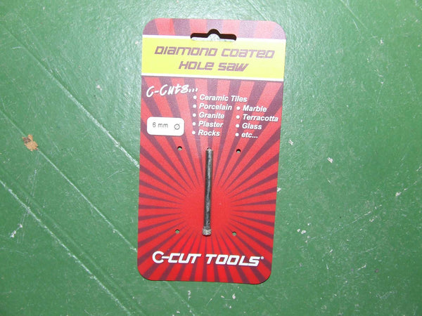 C-Cut Diamond Coated Hole Saw 6mm (Lot of 2)