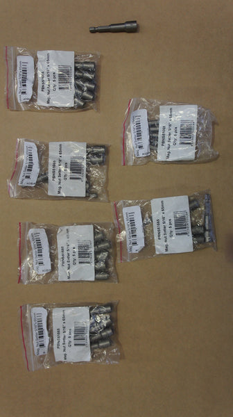 Lot of 25 Intech Magnetic Nutsetter 5/16" x 65mm Hex Drive