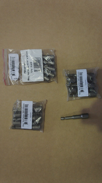 Lot of 11 Intech Magnetic NUTSETTER 3/8"- 5/16" x 65mm