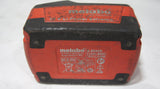 Metabo Battery Pack, Lithium-Ion, 18V, 2.6 Amp-Hrs 625457000